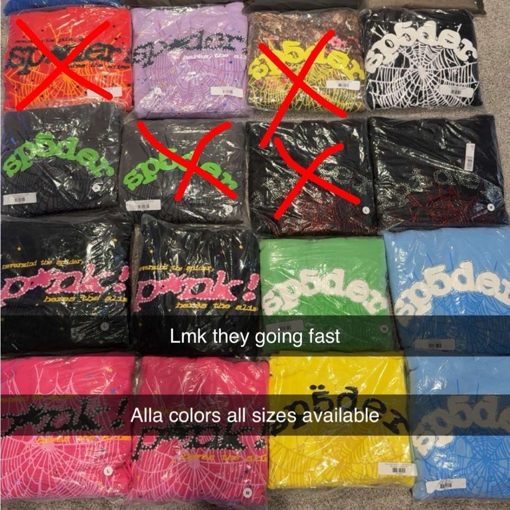 Sp5der hoodies authentic(readbio)